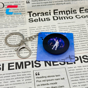 Tùy chỉnh thông minh CD Album <span class=keywords><strong>NFC</strong></span> âm nhạc Keychain Acrylic <span class=keywords><strong>NFC</strong></span> Mini CD - Product Image 5