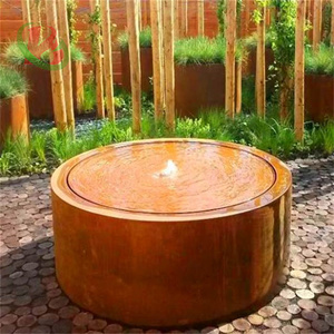 Petites fontaines <span class=keywords><strong>de</strong></span> cascade d'intérieur modernes Cascade <span class=keywords><strong>de</strong></span> table <span class=keywords><strong>de</strong></span> <span class=keywords><strong>jardin</strong></span> <span class=keywords><strong>en</strong></span> métal durable et acier Corten - Product Image 4