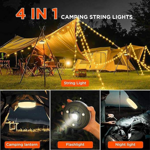Tira de Luces LED de 10 Metros para Camping, Recargable por USB, Regulable, Blanco Cálido y RGB, para Exteriores, Jardín, Fiestas, Ambiente de Camping - Product Image 2