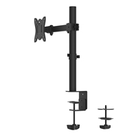 Support d'écran en métal à fixation sur bureau, support simple vertical jusqu'à 32 pouces, VESA 75 et 100