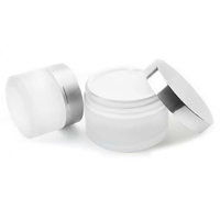 Nouveauté, ensemble de bouteilles de maquillage en verre avec couvercles en or pour cosmétiques, emballage en pot vide pour crème pour le visage