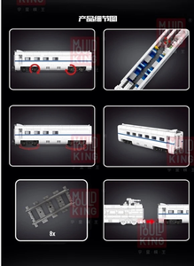 Vente chaude 12002CX monde chemin de fer moule roi Harmony Moc monde chemin de fer télécommande Trains blocs de haute technologie Kits de piste - Product Image 5