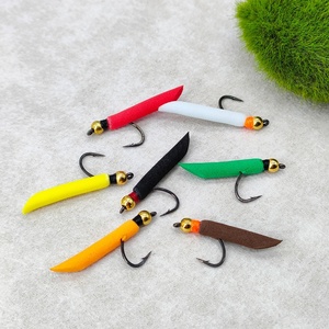 Cabeza de cobre espuma <span class=keywords><strong>Ninfa</strong></span> mosca mano atada señuelo de pesca con mosca cebo artificial <span class=keywords><strong>para</strong></span> trucha y salmón - Product Image 6