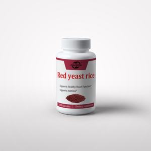Capsules de Riz Rouge Fermenté, Antioxydant, Soutien à la Santé Cardiaque, Fonction Circulatoire, Soutien Énergétique, Végétalien, Sans OGM, Sans Gluten, OEM/ODM - Product Image 1