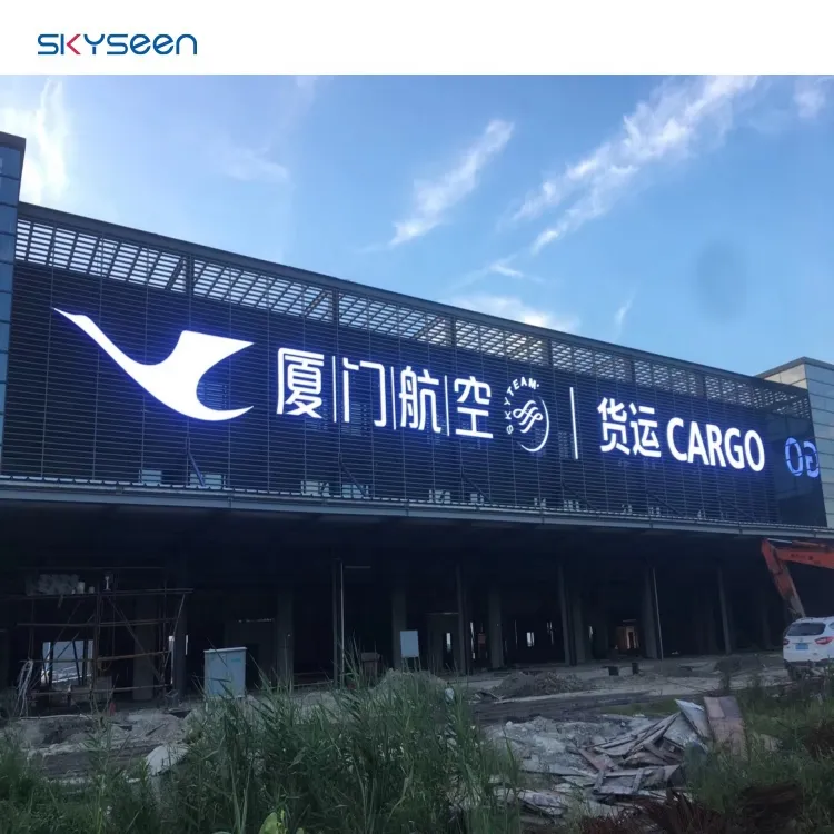 Skyseen Hoge Kwaliteit 3D Outdoor Led Acryl Licht Uitnodiging Brief Voor Visa Naar China