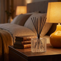 Diffuseur de parfum en verre cristal haut de gamme pour aromathérapie, décoration d'intérieur, huiles essentielles, OEM&ODM pour salon et fournitures hôtelières