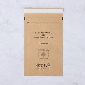 Bolsas de esterilización autosellables de papel kraft de 30x20cm para almacenamiento de esterilización dental y de uñas, bolsas adhesivas desechables - Product Image 3