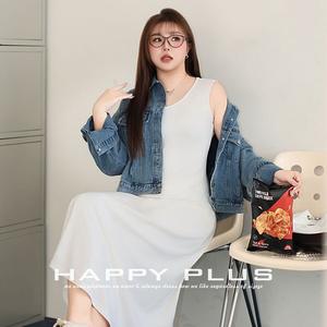 Veste en jean bleu clair à simple boutonnage Happy Hut, grande taille, manches longues, épaisseur moyenne, tissée, décontractée - Product Image 2