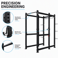Rack de musculation combiné demi-complet ou complet en acier au carbone Q235 robuste pour usage commercial et exercices de fitness complets