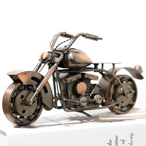 Modellino di Moto <span class=keywords><strong>Vintage</strong></span> in Ferro Fatto a Mano, Decorazione Creativa per la Casa, Nuova Decorazione Cinese per il Soggiorno - Product Image 2