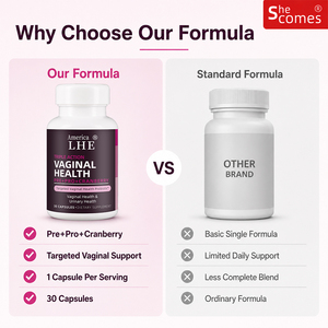 Suplemento Probiótico de Triple Acción Shecome para Mujeres, Apoyo Vaginal, Digestivo e Inmunológico, Cápsulas Probióticas - Product Image 2