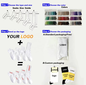 OEM Custom Logo Sports Crew Socks, Anti <b>Slip</b> Basketball Soccer Football Grip Socks with Cushion Sole - Product Image 4
