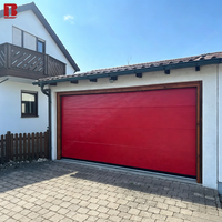 Porte de garage moderne Bolang en acier galvanisé à panneaux ondulés, sécurité personnalisée, interverrouillage, capteur radar, télécommande 16x7 8x7 9x7