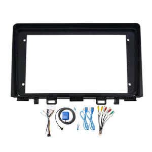 Meihua 9 pollici Facia Matten telaio del cruscotto nero per 1 anno di auto Android per lettore DVD compatibile con per <span class=keywords><strong>KIA</strong></span> <span class=keywords><strong>RIO</strong></span> 2016-2020 - Product Image 1