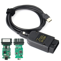 Cable Lector de Códigos de Alta Calidad PLCC HEX V2 EN26 Dual K & Can USB Interface Whiteboard V22.10 V23.3 VCDS 5053 AT162+FT232
