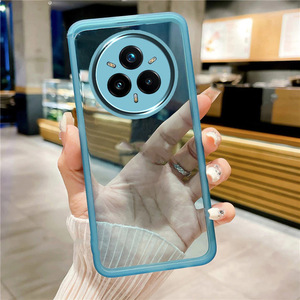 Funda Transparente con Bordes de Color para Realme 15T, 15 Pro, 14X, 14 Pro Plus, Carcasa para Teléfono Móvil Realme 14 <span class=keywords><strong>Lite</strong></span>, <span class=keywords><strong>13</strong></span> - Product Image 2