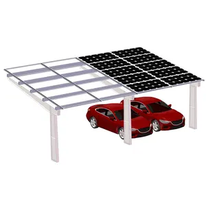 जस्ती स्टील सौर Carport निविड़ अंधकार Carport BIPV सौर बढ़ते प्रणाली