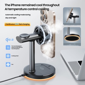 <span class=keywords><strong>Chargeur</strong></span> <span class=keywords><strong>sans</strong></span> fil magnétique à LED avec port Type-C, charge rapide 25W pour 17/16/15/14/13/12, pour <span class=keywords><strong>Watch</strong></span> et pour Pro - Product Image 4