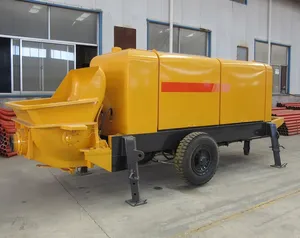 diesel mobile concrete pumping machine China stationary concrete pump cement/trailer concrete pump for Civil Construction Works