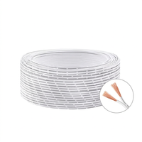 Fil électronique en cuivre isolé PVC QUANWEI, norme américaine, échantillon gratuit, UL1015, jaune-vert, mise à la terre, 16-24 AWG
