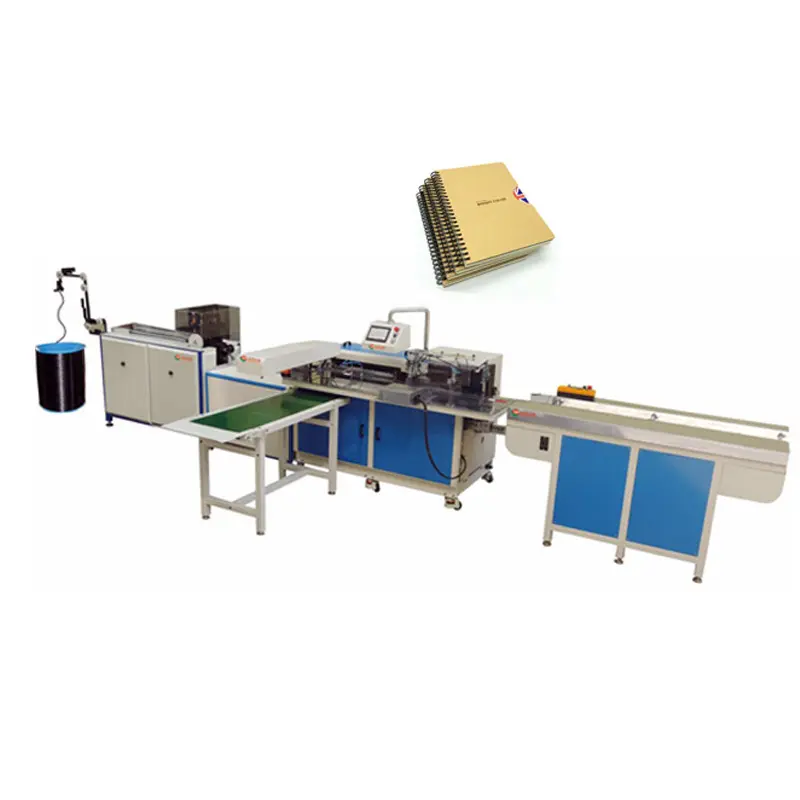 Automatic Wire Binding Machine For Notebooks Twin Ring Wire O