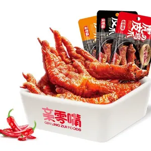 Pieds de poulet chinois emballés sous vide prêts à manger 30g collations de viande épicée exotique pour les loisirs