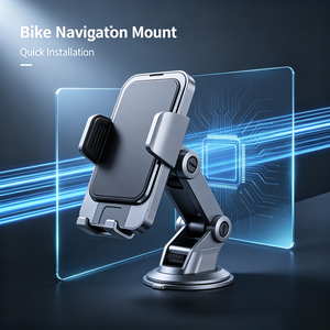Support de téléphone pour moto, antichoc, universel, en alliage d'aluminium, pour guidon de vélo ou de scooter, rénovation/amélioration - Product Image 1