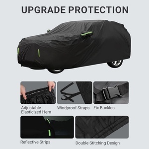 Housse de protection pour voiture, compatible avec <span class=keywords><strong>Ford</strong></span> Explore 2011 – 2024, coupe-vent, toutes saisons, imperméable, protection contre le soleil, la pluie, les UV, la poussière et la neige, housse extérieure - Product Image 6