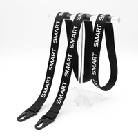 Porte-clés court personnalisé avec logo brodé tissé sur mesure, motif aigle, pour moto, ou dragonne de poignet