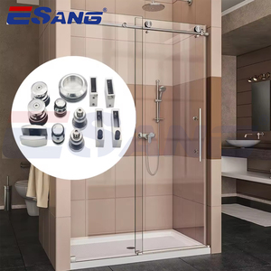 Kit de quincaillerie en verre pour salle de bain ESANG 8-12MM Ss304 douche <span class=keywords><strong>porte</strong></span> <span class=keywords><strong>coulissante</strong></span> raccord en verre - Product Image 2