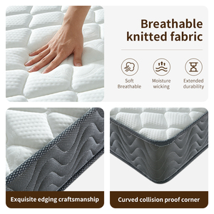 Modern <b>King</b> Queen <b>Size</b> Hospital Use Pocket Spring <b>Mattress</b> Durable <b>Orthopedic</b> Breathable Hypo-Allergenic Eco-Friendly Knitted - Product Image 2