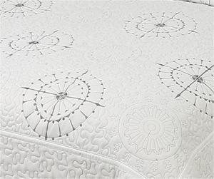 Bộ chăn ga gối đệm màu trắng, chăn bông thêu, chăn microfiber, bộ chăn ga 3 món, ga trải giường, chăn ga - Product Image 5