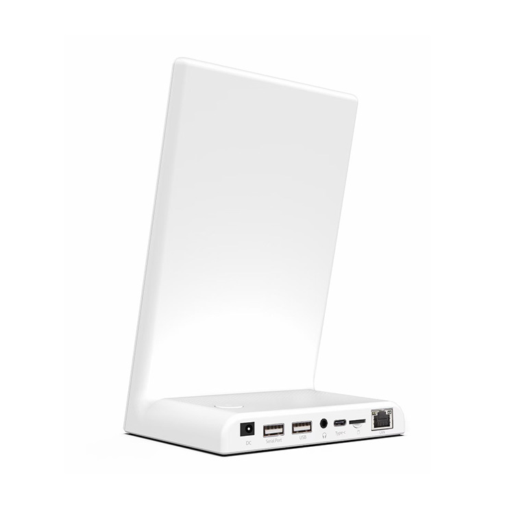 Moins cher 10.1 pouces L forme RK3288 tablette android 8.1 affichage publicitaire avec caméra frontale