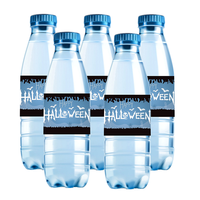 Logo personnalisé imperméable Double impression PVC boisson eau marque produit étiquette adhésive autocollant impression pour bouteille transparente