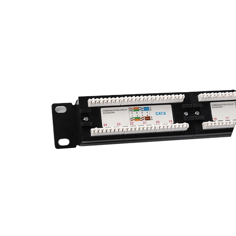 1U 19 "RJ45 Cat6 UTP 24 портовая коммутационная панель