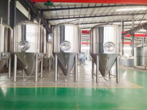 Fermenteur industriel de cuve de fermentation de <span class=keywords><strong>brasserie</strong></span> de bière artisanale de fermenteur conique 3000L avec trou d'homme latéral - Product Image 2