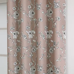 OWENIE luxury printing fabric window panel 3d Printed ready made curtain grommet for bedroom curtain