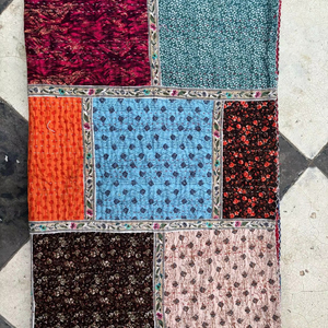 Recycled Patchwork <b>Quilts</b>, Handmade Cotton <b>Quilts</b>, Vintage <b>Bedding</b> <b>Quilts</b>, Sustainable <b>Quilts</b>, Wholesale - Product Image 1