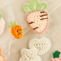 Accessoires vestimentaires patchs arrière vierges pour vêtements dessin animé petit coeur fleur étoile fraise patchs