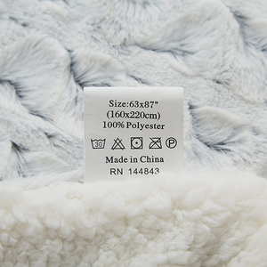 Couverture en <span class=keywords><strong>fausse</strong></span> <span class=keywords><strong>fourrure</strong></span> Sherpa personnalisée OEM ODM, super douce, confortable et chaude, idéale pour la maison, cadeau pour toutes les occasions - Product Image 6
