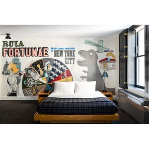 Dormitorio moderno de Ac <span class=keywords><strong>International</strong></span> <span class=keywords><strong>Hotel</strong></span>, muebles exclusivos, mesas de madera, sofá, vestíbulo, Banco de equipaje para apartamentos, hoteles - Product Image 6