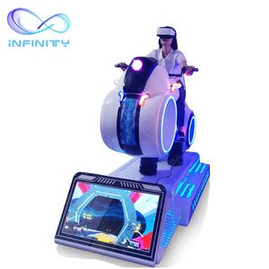 Simulator Mengemudi VR Putih Motor Virtual Reality Koin Dioperasikan Mesin Game Balap 9D VR dengan Harga Yang Baik - Product Image 2