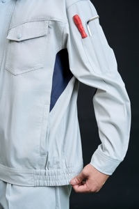 ชุดเครื่องแต่งกายเพื่อความปลอดภัยของผู้หญิง Fmf ชุดทำงานแขนสั้นสีเทาและสีกรมท่าจากเวียดนาม - Product Image 2