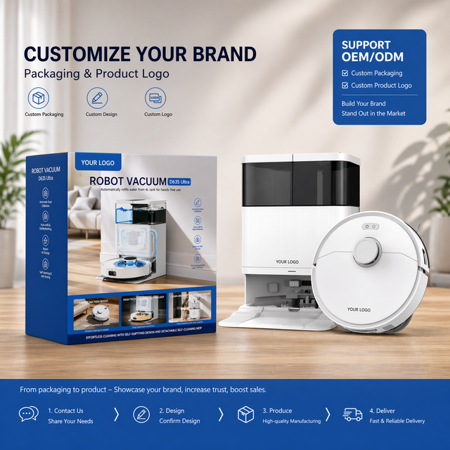 Teendow D63S Ultra 10000pa Aspirateur Robot Automatic Robot Vacuum Cleaner And Mop Self Clean with Hot Air Drying