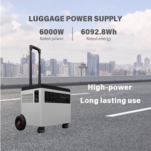Station d'alimentation portable Lezet LiFePO4 6kW 6092Wh Panneau solaire <span class=keywords><strong>Camping</strong></span> Voiture Télévision Voiturette de golf Machine à café - Product Image 1