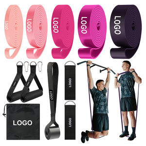 Bandas de Resistencia Personalizadas con Logotipo, Bandas de Látex de Alta Resistencia para Entrenamiento de Fuerza en Gimnasio, Estiramiento, Crossfit, Ejercicio en Casa - Product Image 5