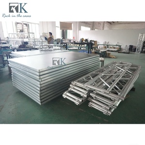 Plataforma Ajustable Antideslizante para Discursos, Instalación Rápida, Aluminio y Madera Contrachapada, 750 kg/m² - Product Image 1