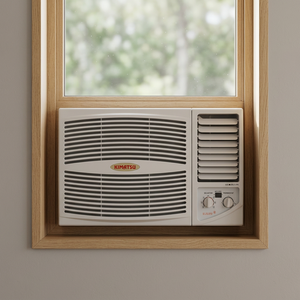 เครื่องปรับอากาศแบบติดหน้าต่าง 18000 BTU ใช้ไฟฟ้า สำหรับบ้าน/โรงแรม ห้องใหม่ ผลิตในอินเดีย พร้อมไส้กรองต้านเชื้อแบคทีเรีย คุณภาพสูง ลมเย็นแรง - Product Image 2