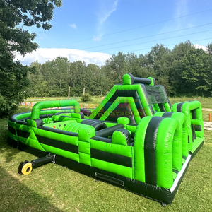 <b>Large</b> outdoor party jumping bouncy castle with slide combo <b>inflatable</b> xtreme obstacle course for kids - Product Image 3