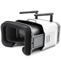 Lunettes VR pliables officielles EMAX Transporter II 5,8 GHz HD 720P 4,45 pouces OLED avec DVR et doubles antennes pour la course de drones FPV